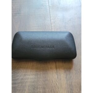 Balenciaga Eyeglasses Case Black Hard Clamshell Authentic Designer